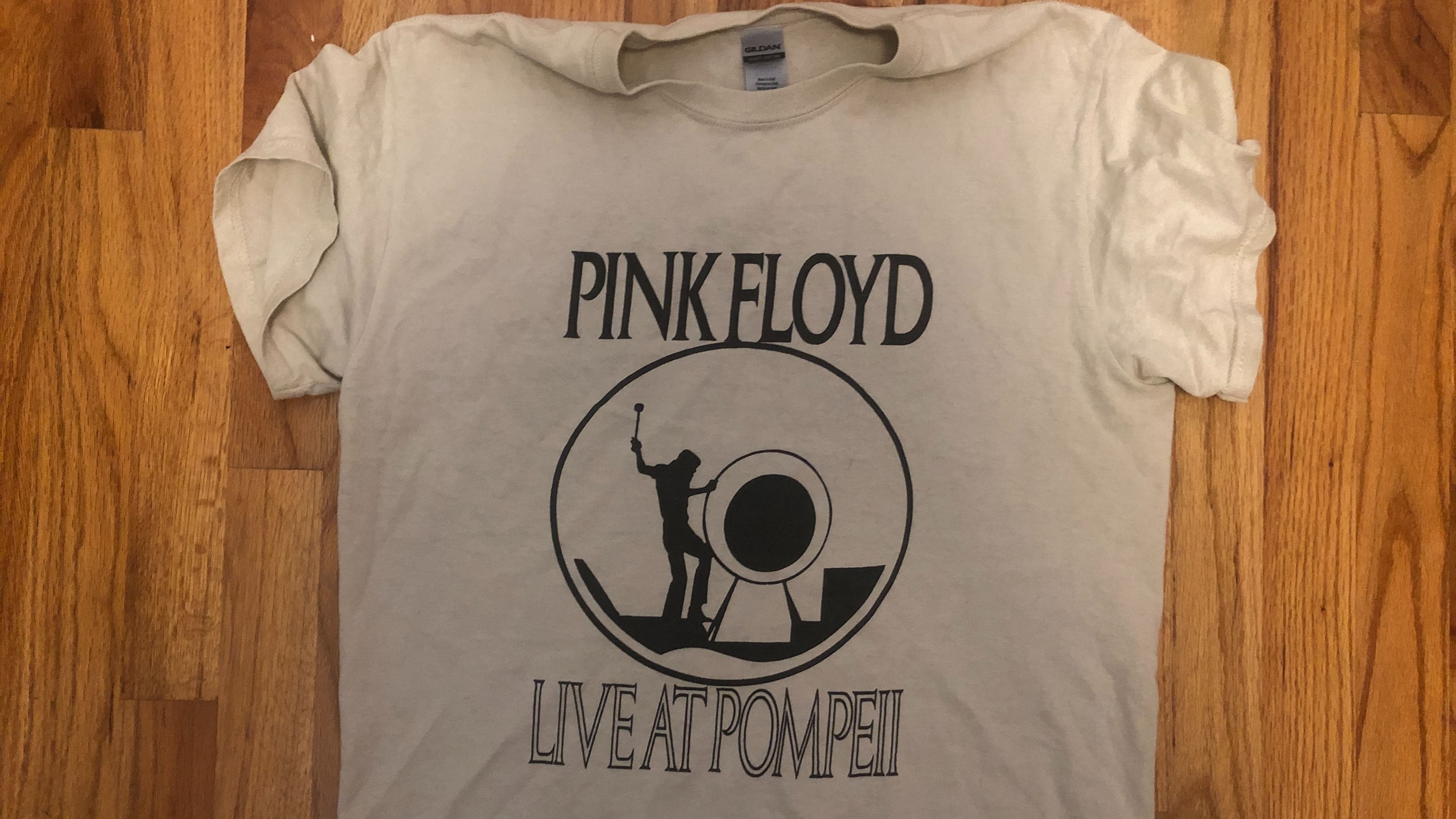 T-shirt promoting the concert film Pink Floyd Live at Pompeii